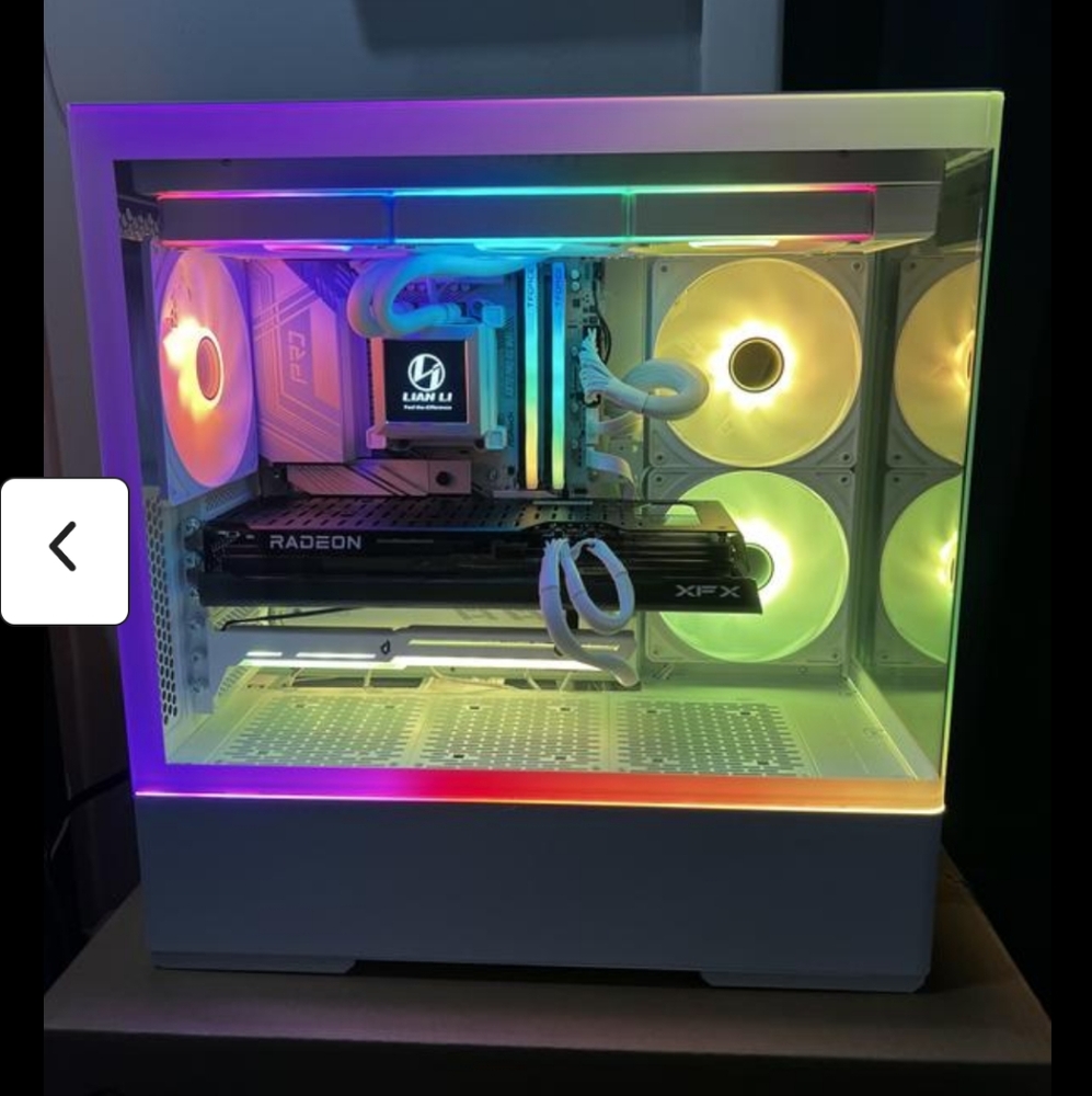 White RGB Gaming PC Case